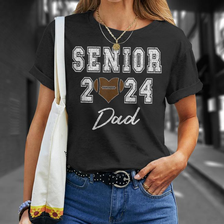 Retro Matching Family Football Class Of 2024 Dad Unisex T-Shirt Gifts for Her