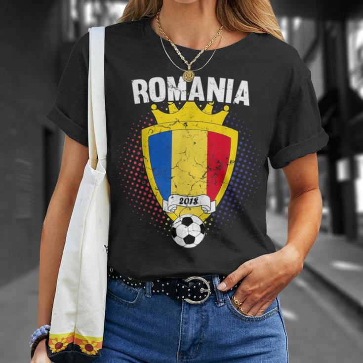 Romania Soccer 2018 Romanian Flag National Team Cup Unisex T-Shirt Gifts for Her