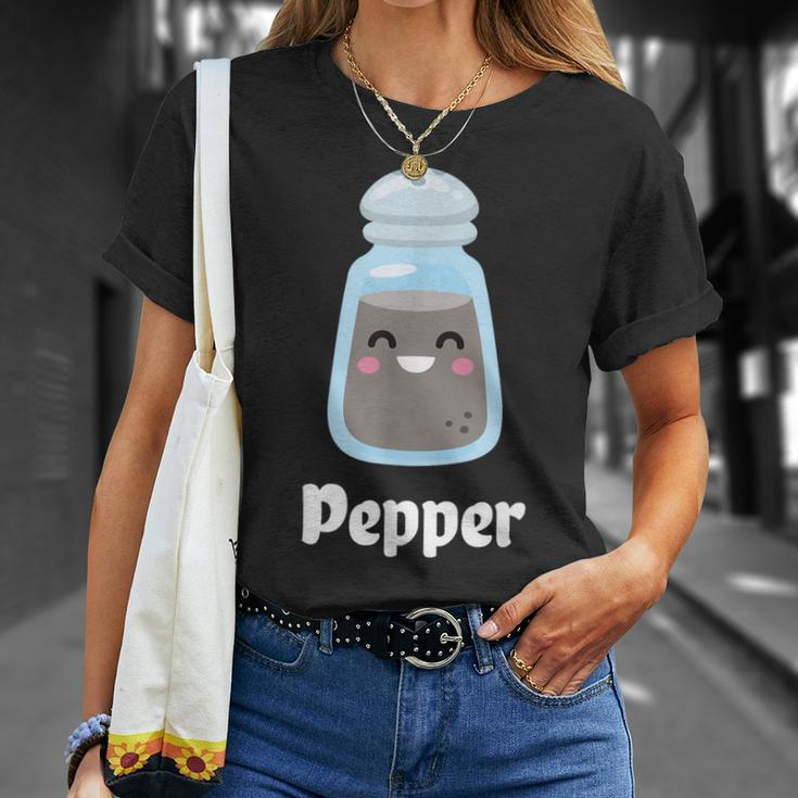 Salt & Pepper Matching Couple Halloween Best Friends Cute T-Shirt Gifts for Her