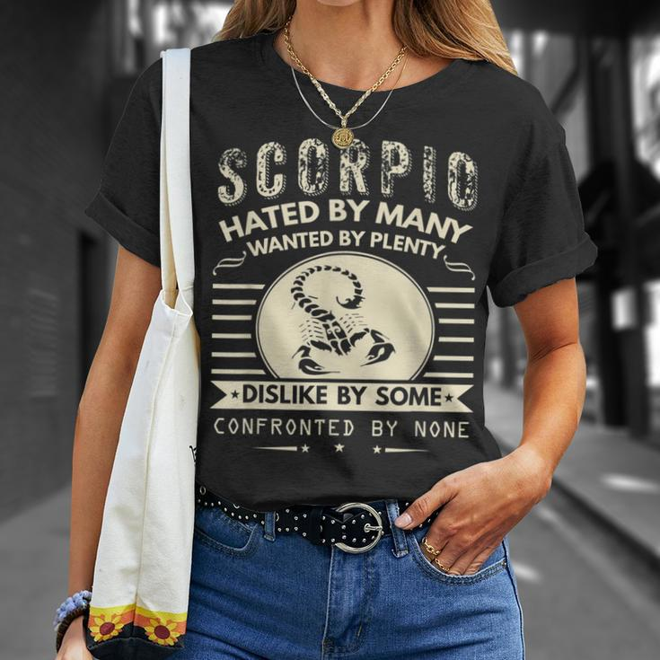 Scorpio Hated By Many Wanted By Plenty T-Shirt Gifts for Her