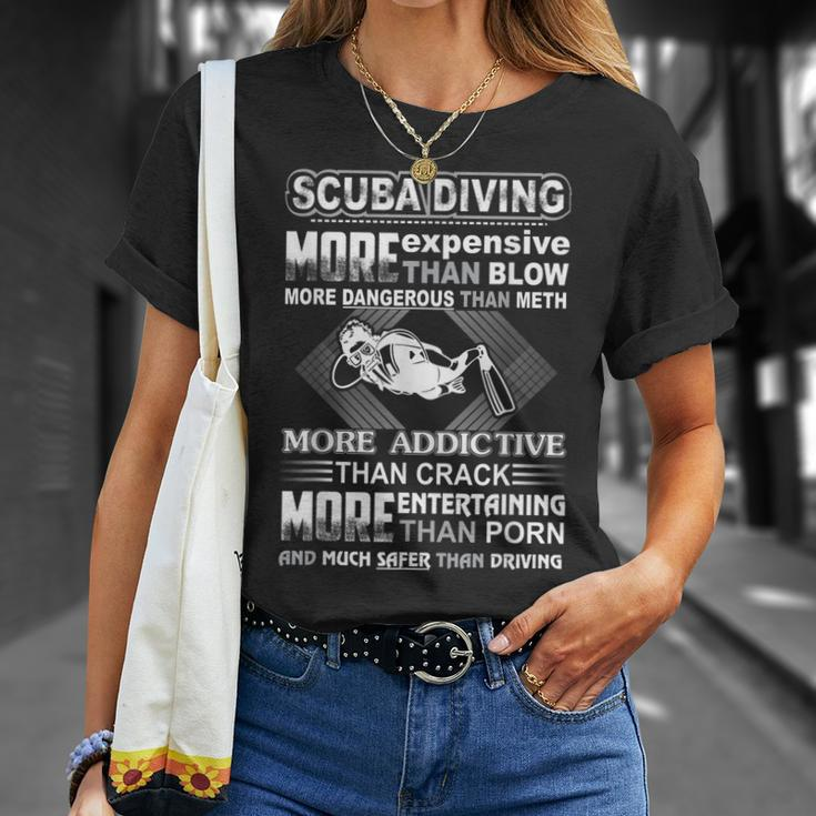 Scuba Diving More Expensive Than Blow Scuba Diving S T-shirt Gifts for Her