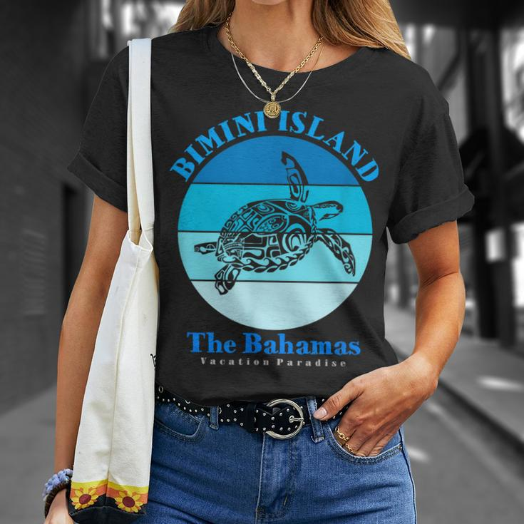Sea Turtle Bimini Island Bahamas Ocean Unisex T-Shirt Gifts for Her