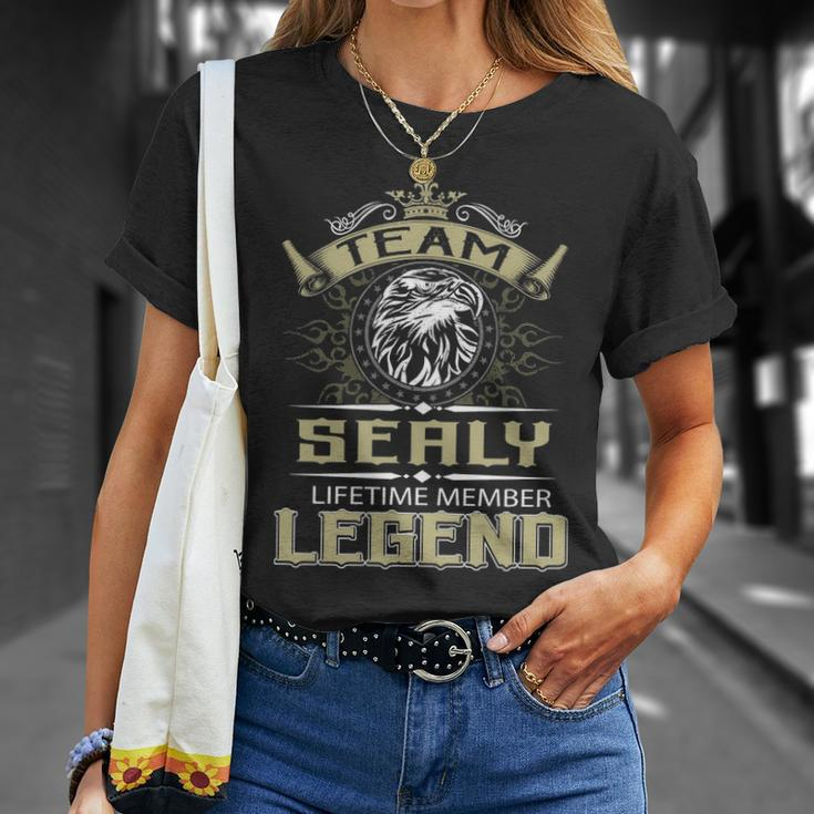 Sealy Name Gift Team Sealy Lifetime Member Legend Unisex T-Shirt Gifts for Her