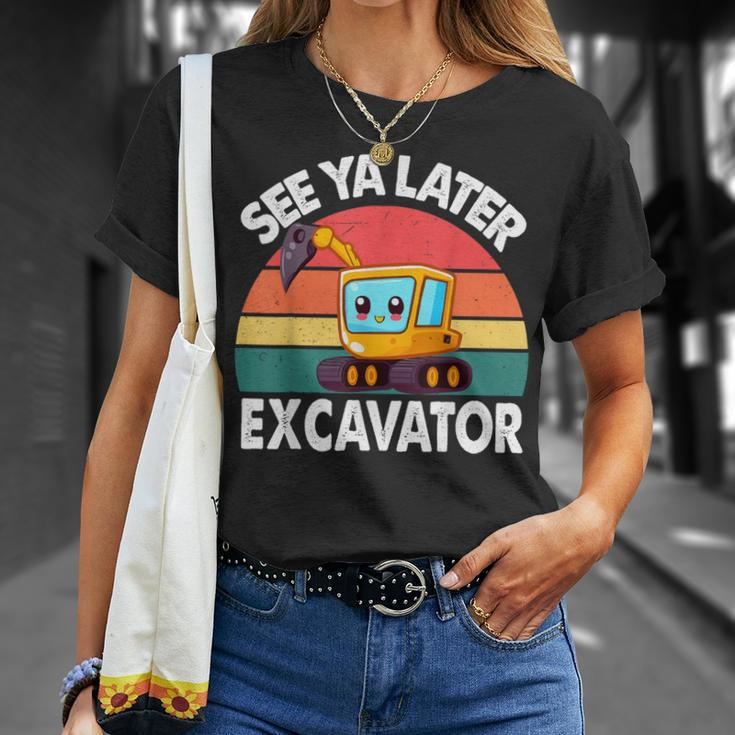 See Ya Later Excavator- Toddler Baby Little Excavator T-Shirt Gifts for Her