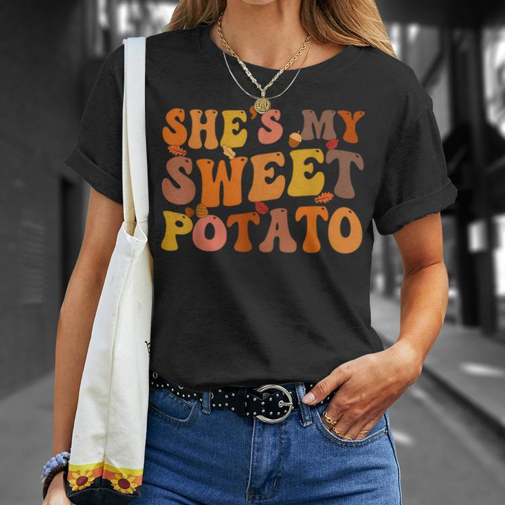 She's My Sweet Potato I Yam Thanksgiving Matching Couple Set T-Shirt Gifts for Her