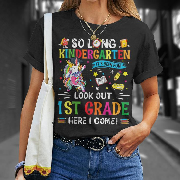 So Long Kindergarten 1St Grade Here I Come Graduation Cap Unisex T-Shirt Gifts for Her