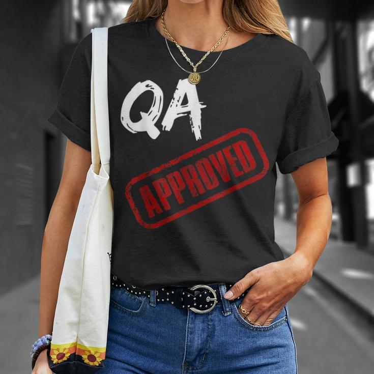 Software Qa Tester Qa Approved T-Shirt Gifts for Her