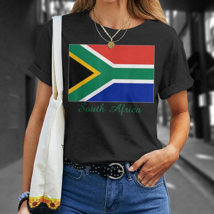 South Africa African Flag Souvenir T-Shirt Gifts for Her