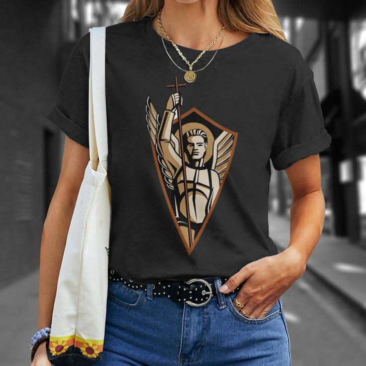 St Saint Michael The Archangel Catholic Angel Warrior Unisex T-Shirt Gifts for Her