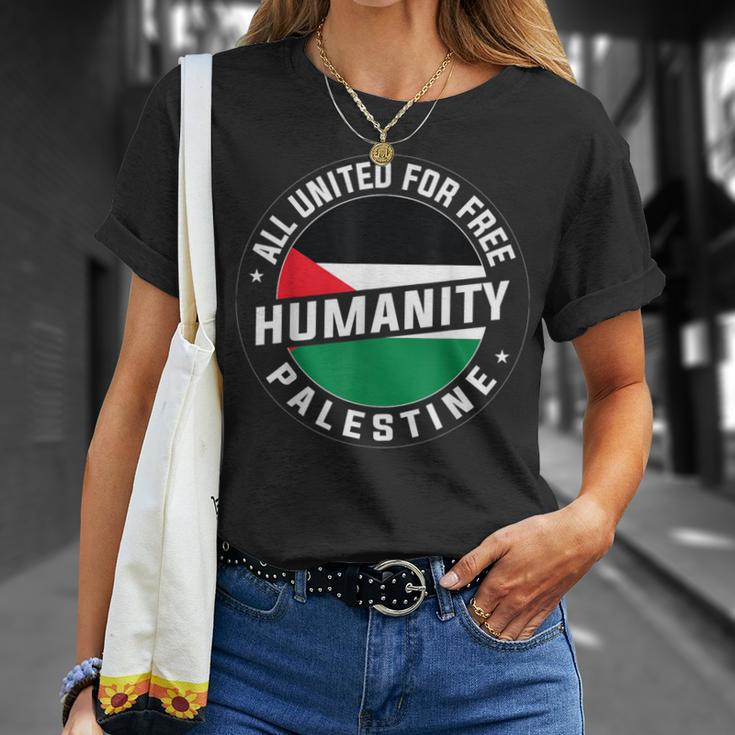 Stand With Palestine Free Palestine Peace Love Flag T-Shirt Gifts for Her