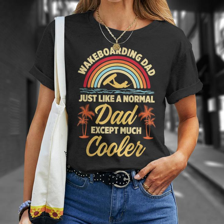 Sunset On Beach I Wakeboarding Dad T-Shirt Gifts for Her