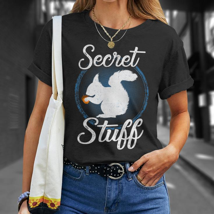 Super Secret Stuff Squirrel Armed Forces T-Shirt Gifts for Her