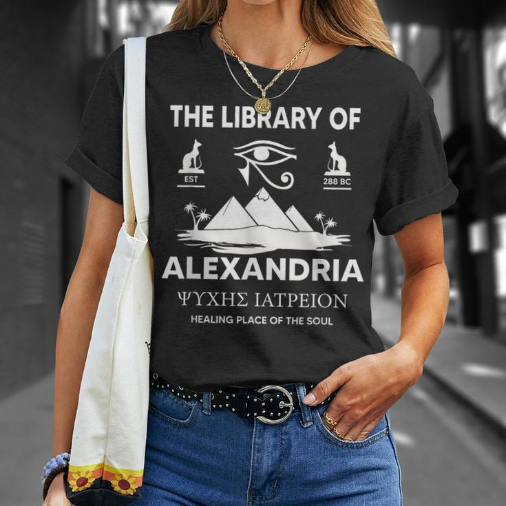 The Library Of Alexandria - Ancient Egyptian Library Unisex T-Shirt Gifts for Her