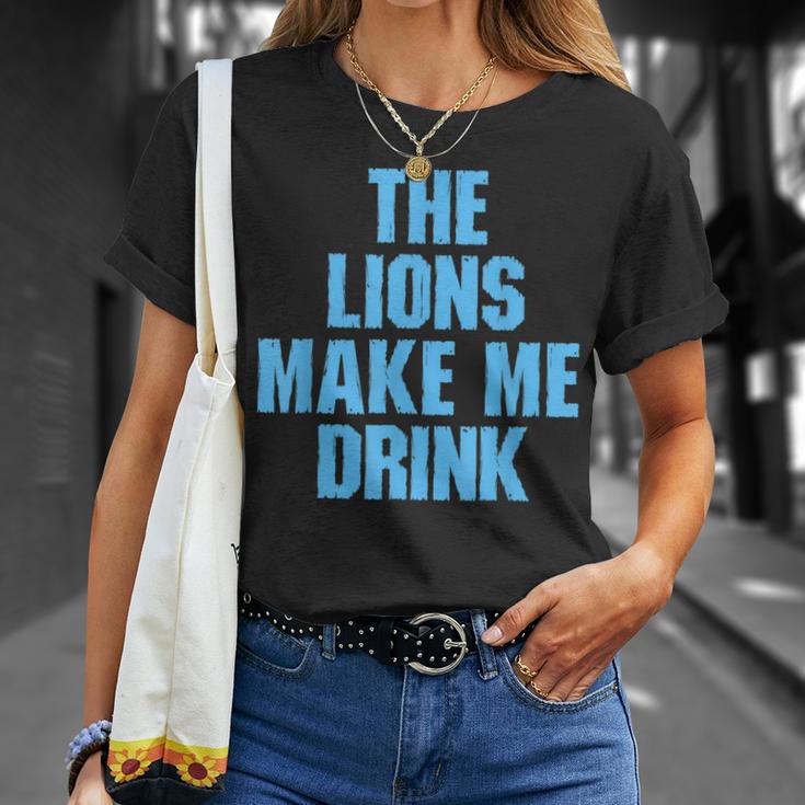 The Lions Make Me Drink Essential T-Shirt for Sale by mydesigns15