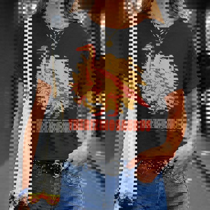 Therizinosaurus Scary Dinosaur Mr Mitts Unisex T-Shirt Gifts for Her Therizinosaurus Scary Dinosaur Mr Mitts Unisex T-Shirt Gifts for Her