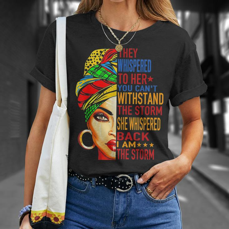 They Whispered To Her Melanin Queen Lover Gift Unisex T-Shirt Gifts for Her