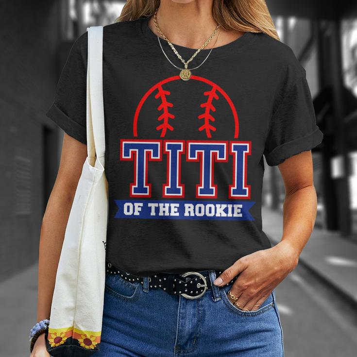 Titi Of Rookie 1St Birthday Baseball Theme Matching Party Unisex T-Shirt Gifts for Her