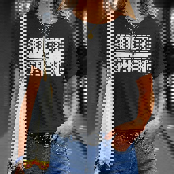 Track And Field Sprinting Sprinters T-Shirt Gifts for Her Track And Field Sprinting Sprinters T-Shirt Gifts for Her