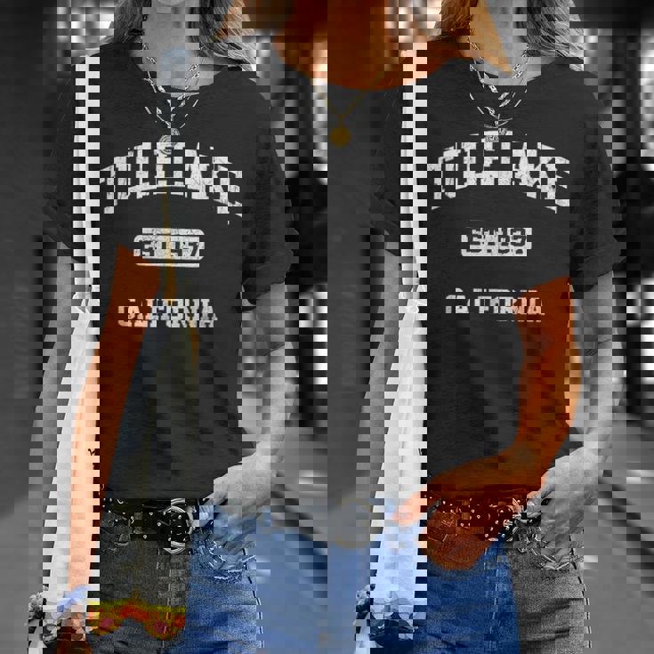 Tulelake California Ca Vintage State Athletic Style T-Shirt Gifts for Her Tulelake California Ca Vintage State Athletic Style T-Shirt Gifts for Her