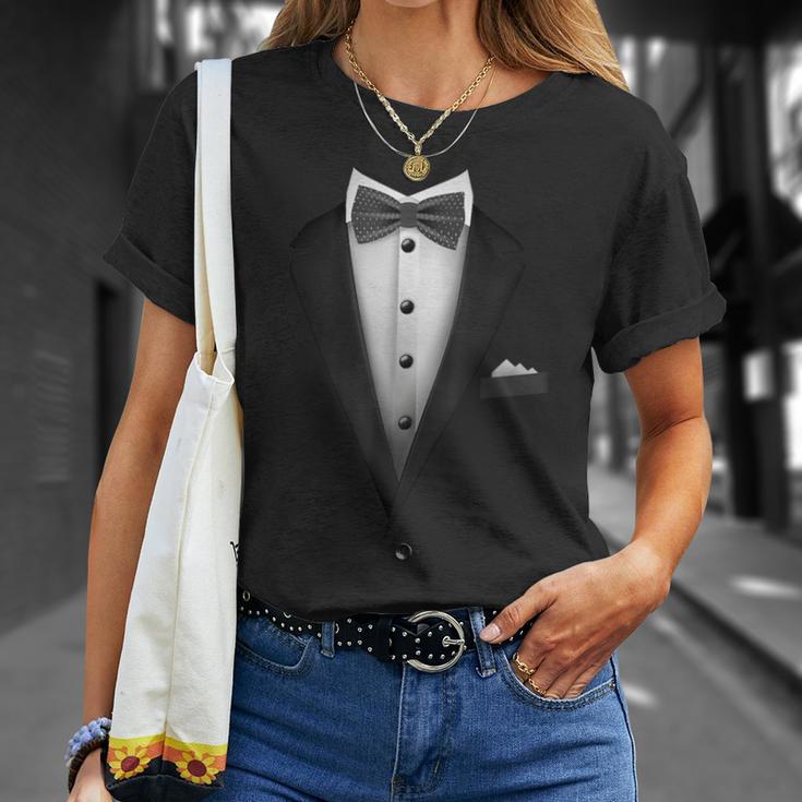 Tuxedo With Bowtie For Wedding And Special Occasions T-Shirt Gifts for Her