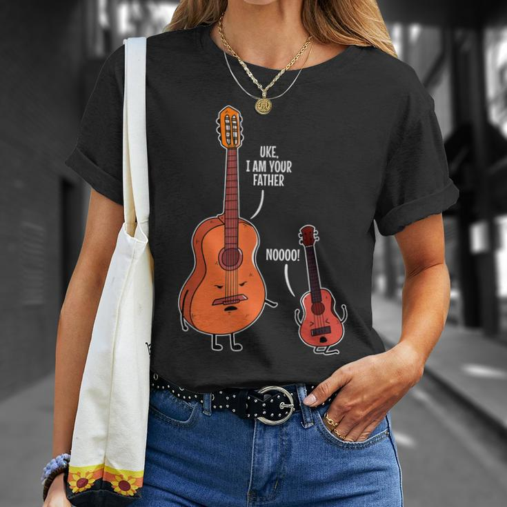 Uke I Am Your Father For Ukulele Musicians Unisex T-Shirt Gifts for Her