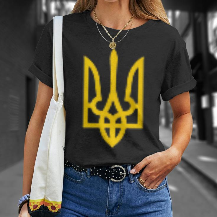 Ukrainian Tryzub Symbol Ukraine Trident T-Shirt Gifts for Her