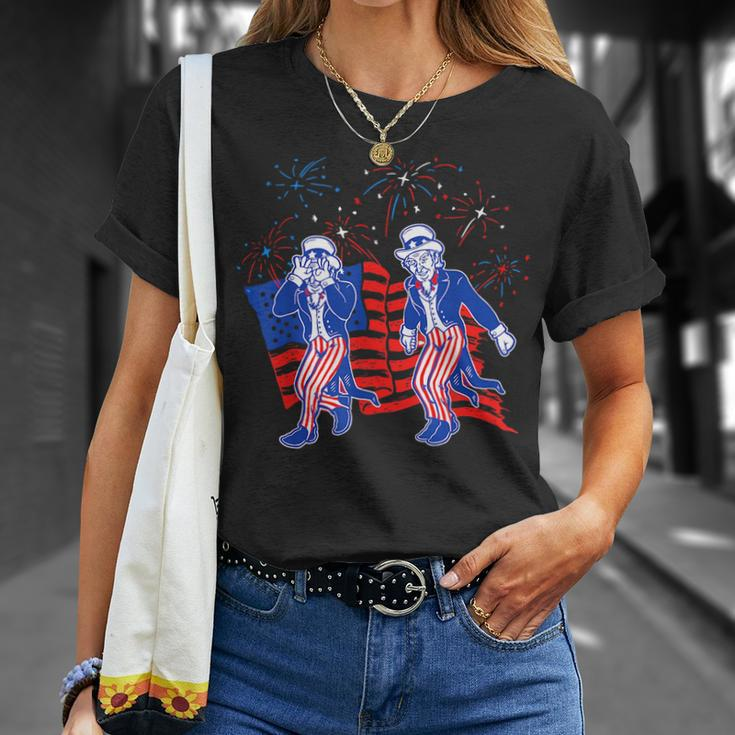 Uncle Sam Griddy 4Th Of July Funny Independence Day Boy Kids Unisex T-Shirt Gifts for Her