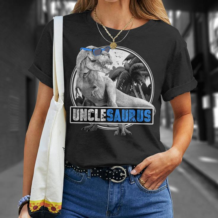 Unclesaurus Rex Dinosaur Uncle Saurus Unisex T-Shirt Gifts for Her
