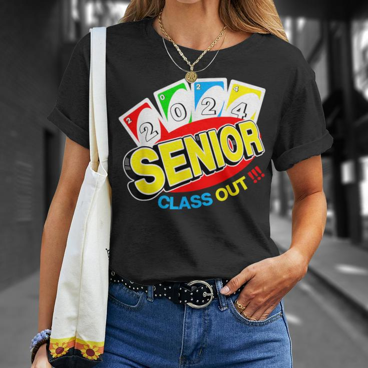 Uno Out Senior 2024 Graduation Class Of 2024 Uno Lover T-Shirt Gifts for Her
