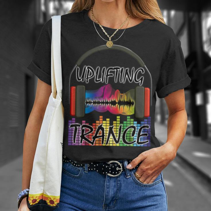 Uplifting Trance Colourful Music T-Shirt Gifts for Her