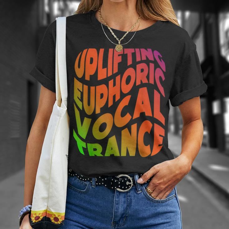 Uplifting Trance Euphoric Vocal Trance Music Edm Rave T-Shirt Gifts for Her