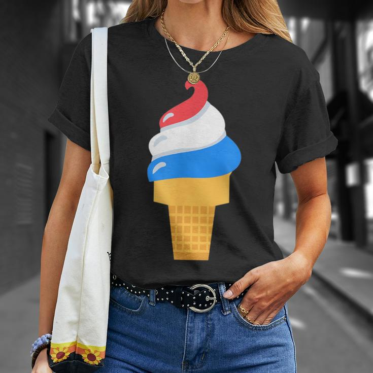 Usa Ice Cream Cone - Cute For 4Th Of July Usa Funny Gifts Unisex T-Shirt Gifts for Her