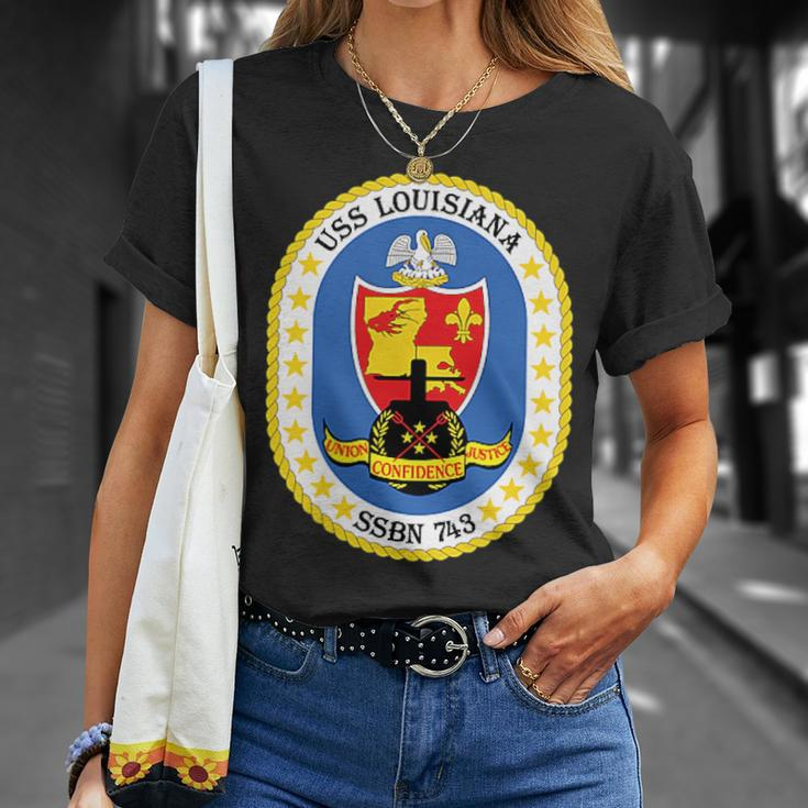 Uss Louisiana Ssbn743 T-shirt Gifts for Her