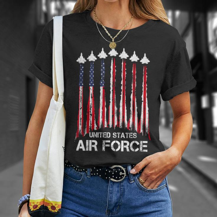 Veteran Air Force United States Patriotic 4Th Of July Unisex T-Shirt Gifts for Her