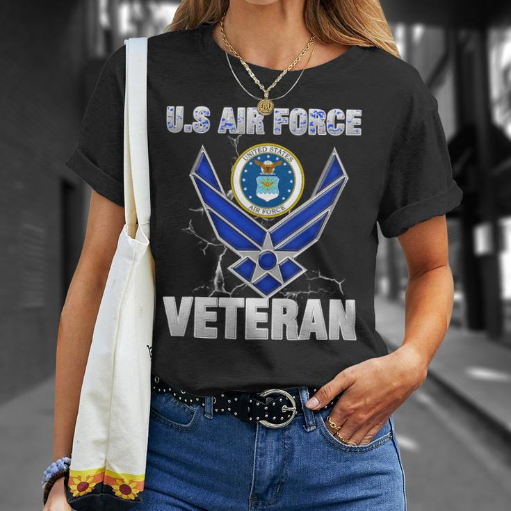 Veteran Vets Vintage Us Air Force Veteran Tee Vintage Usaf Veterans Unisex T-Shirt Gifts for Her