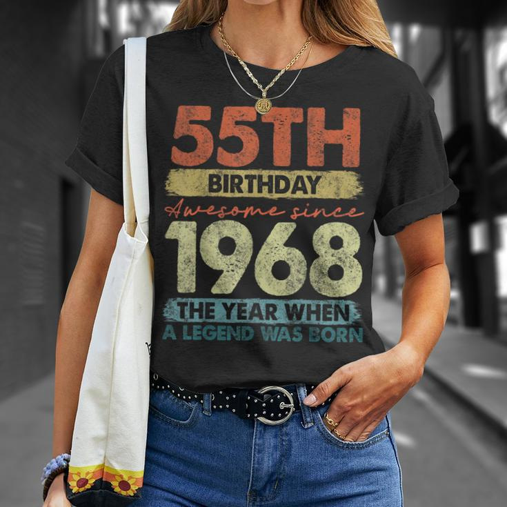 Vintage 1968 55 Year Old Gifts Limited Edition 55Th Birthday Unisex T-Shirt Gifts for Her