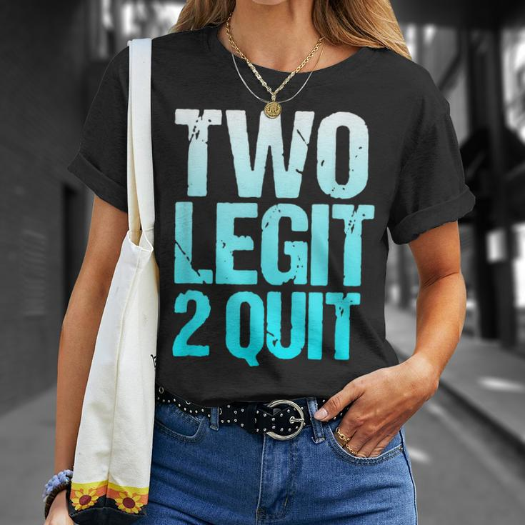 Vintage 2Nd Anniversary Funny Two Legit To Quit Unisex T-Shirt Gifts for Her