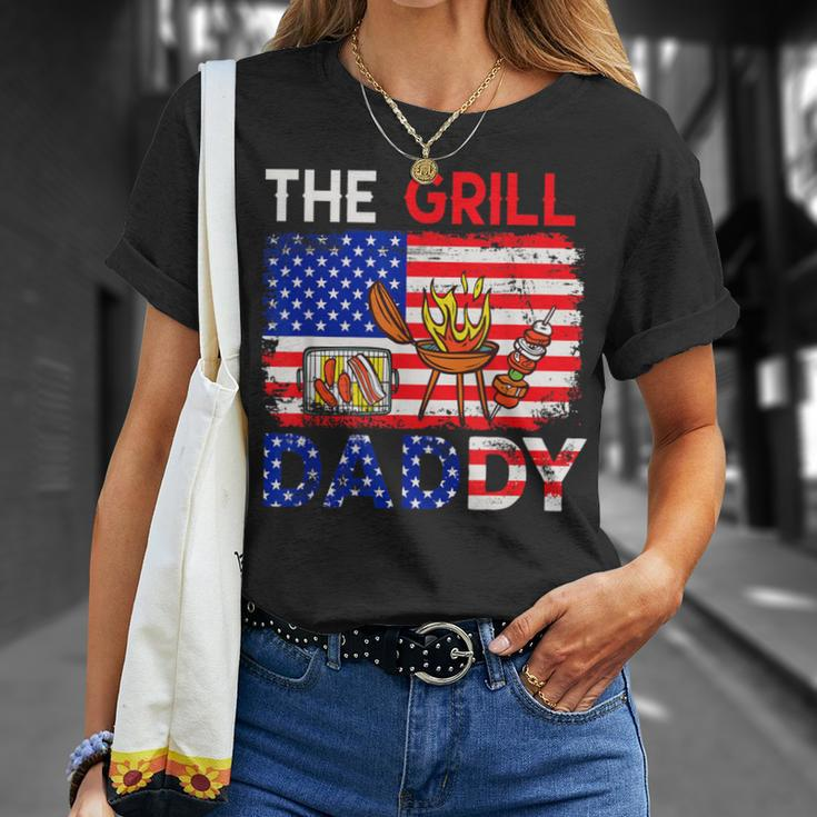 Vintage American Flag The Grill Dad Costume Bbq Grilling T-Shirt Gifts for Her