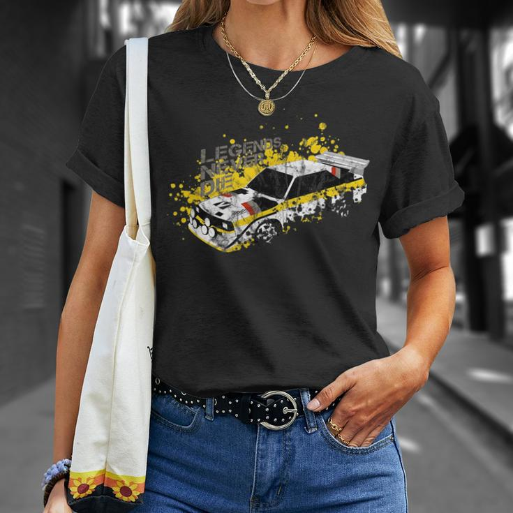 Vintage German Rally Car Racing Motorsport Livery Design Racing Funny Gifts Unisex T-Shirt Gifts for Her
