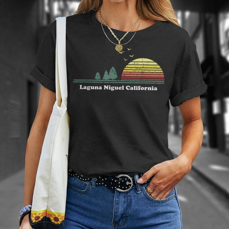 Vintage Laguna Niguel California Sunset Souvenir Print T-Shirt Gifts for Her