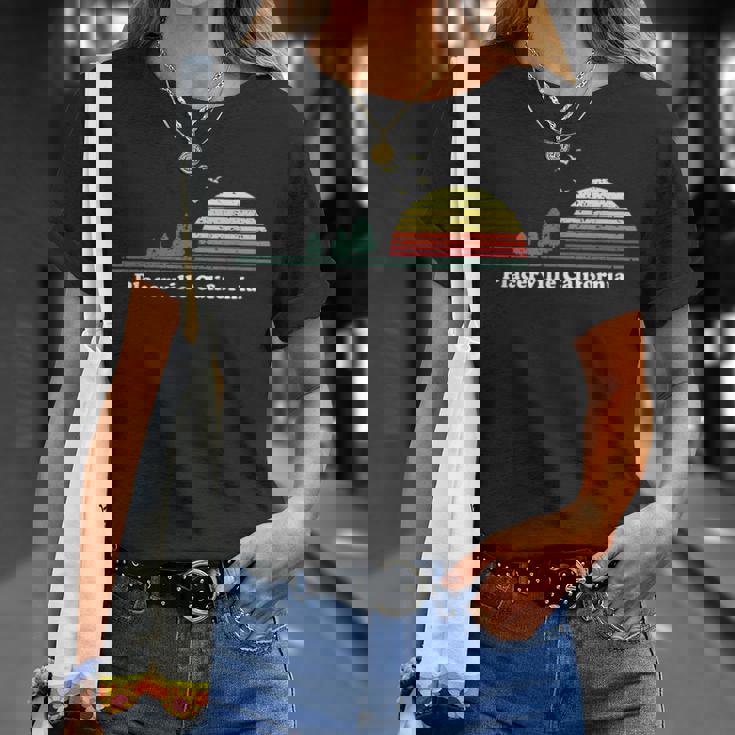 Vintage Placerville California Sunset Souvenir Print T-Shirt Gifts for Her