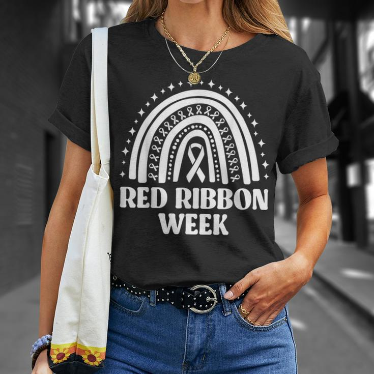 We Wear Red Ribbon Week Drug Free Red Ribbon Week T-Shirt Gifts for Her