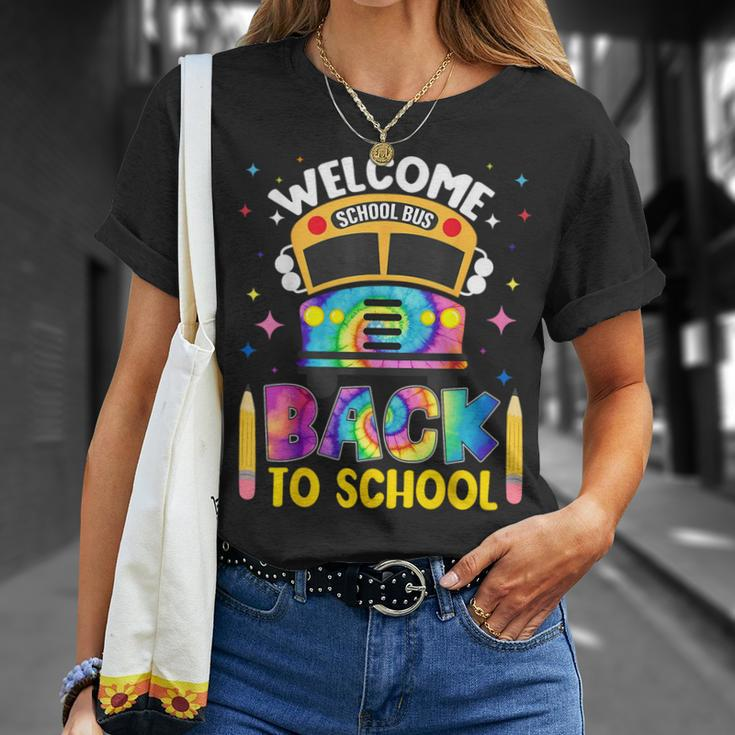 Welcome Back To School Bus Driver 1St Day Tie Dye T-Shirt Gifts for Her