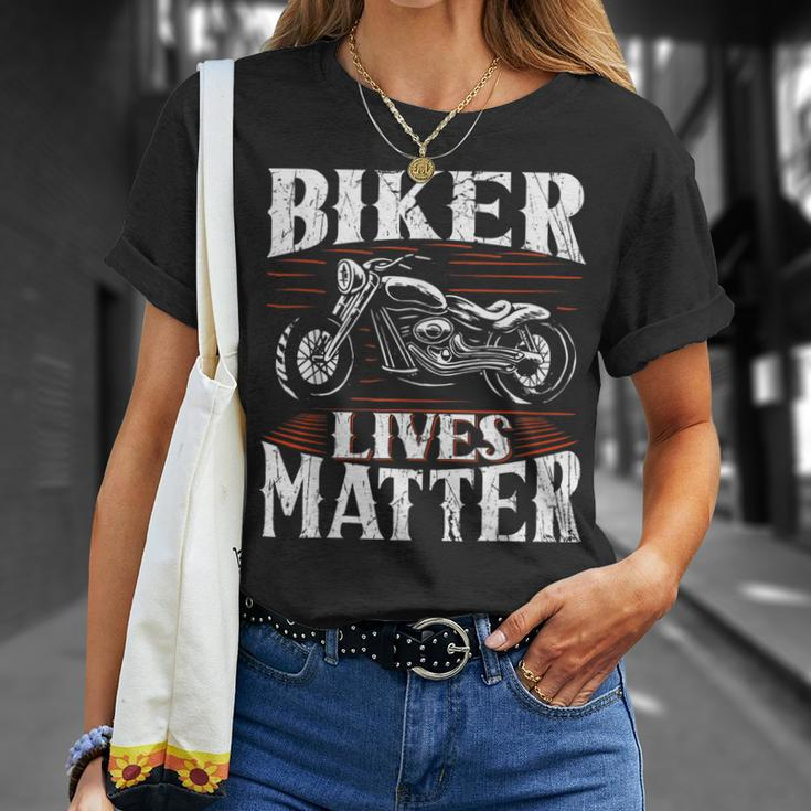 Wheel Racing Ride Free Biker Lives Matter Motorcycle Unisex T-Shirt Gifts for Her