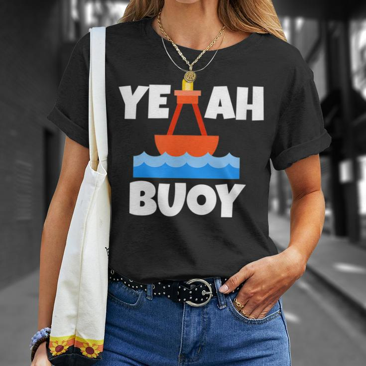 Yeah Buoy Boating Set Sail Pun T-Shirt Gifts for Her