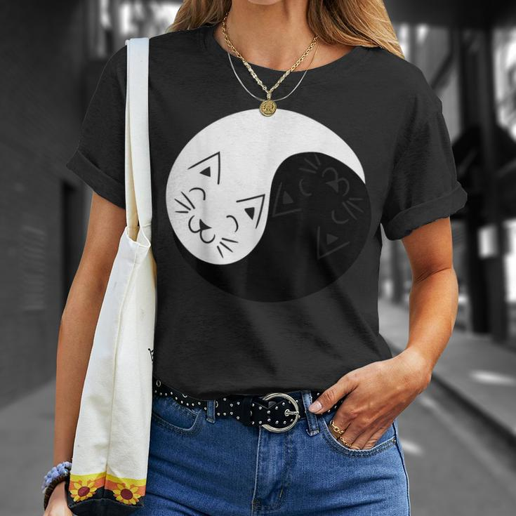 Yin And Yang Cats Cat Animal S T-Shirt Gifts for Her