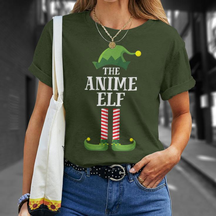 Anime Elf Matching Family Group Christmas Party Elf T-Shirt Gifts for Her
