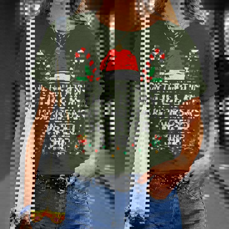 Due To Inflation This Is My Ugly Sweater For Christmas T-Shirt Gifts for Her