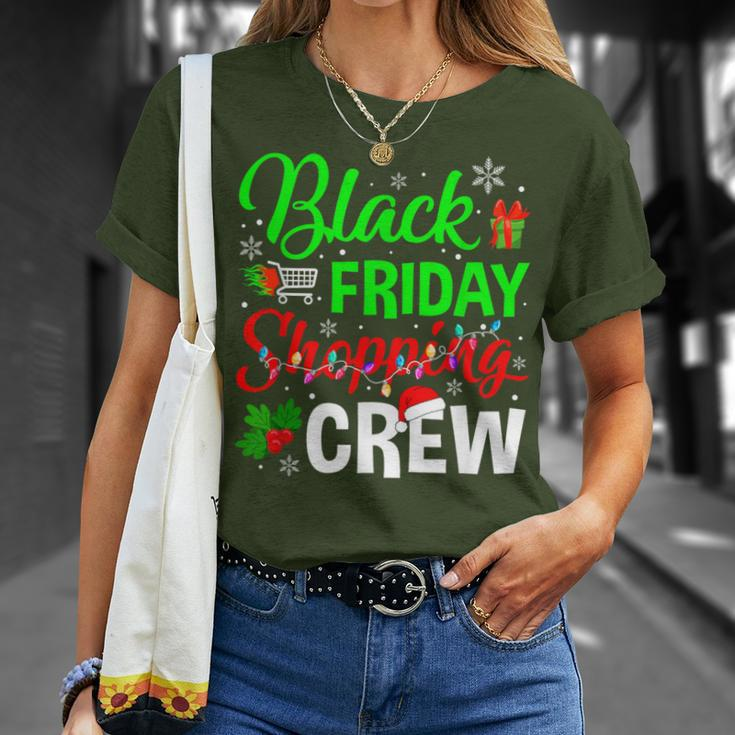 Friday Shopping Crew Christmas Black Shopping Family Group T-Shirt Gifts for Her
