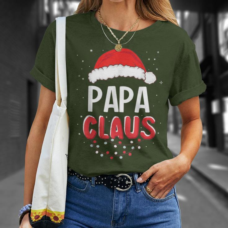 Papa Santa Claus Christmas Matching Costume T-Shirt Gifts for Her